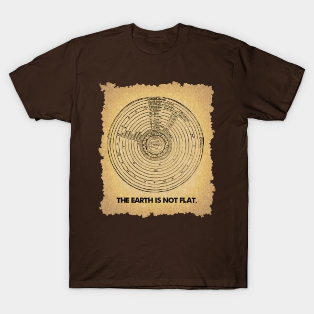 The Earth is not Flat T-Shirt by SnarkCentral